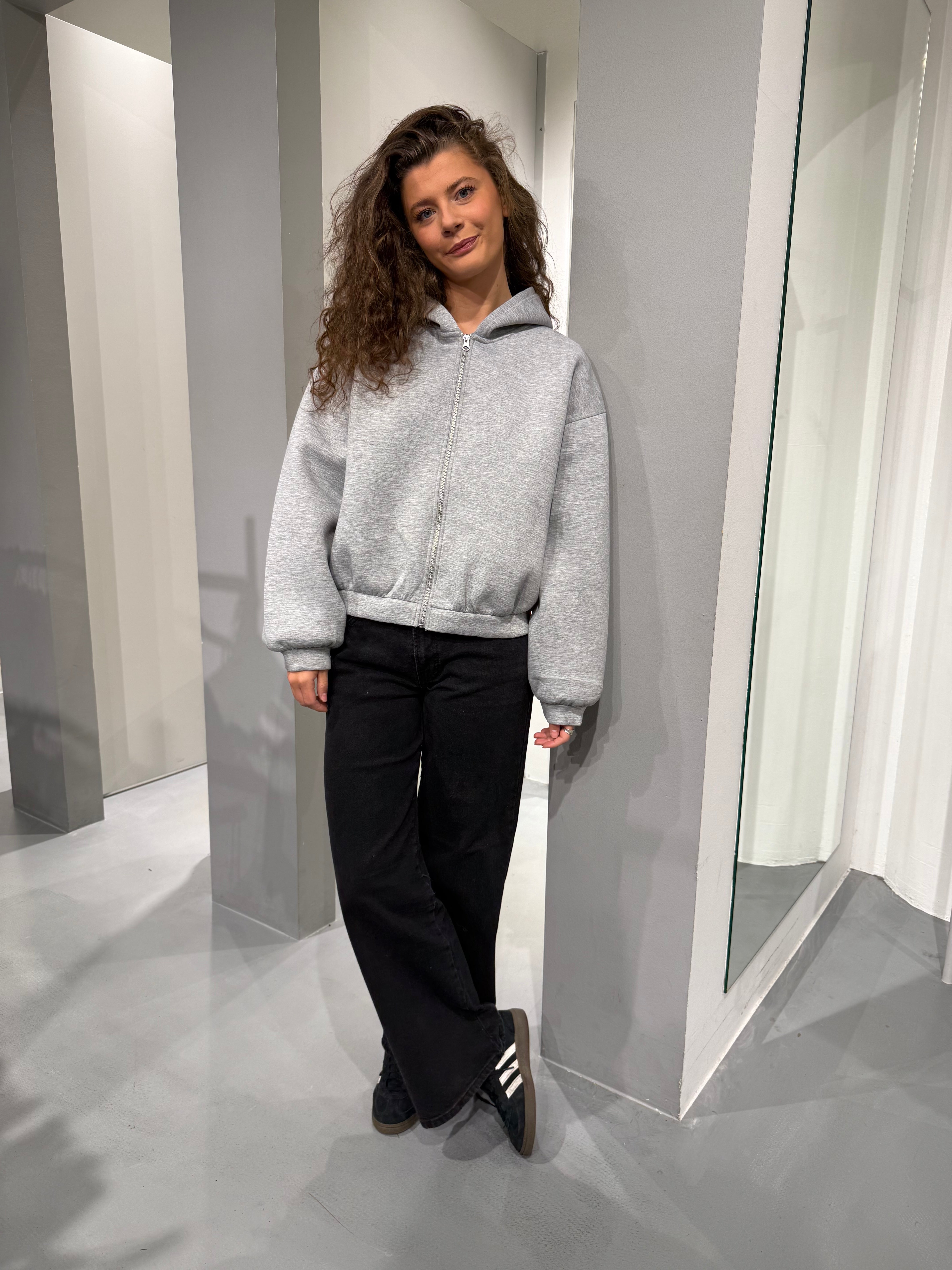 PCBUCUBA Sweatshirt - Light Grey Melange